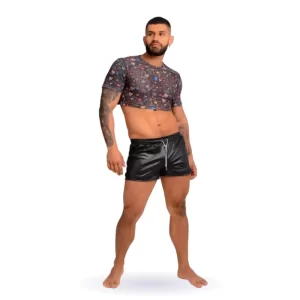 Crop-top Comic En Malla Para Hombre Pali